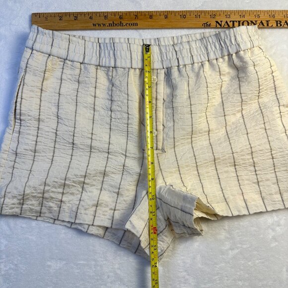 Zara Women’s Wrinkle Effect Striped Shorts Size Small Light Airy Bohocore - Picture 8 of 14